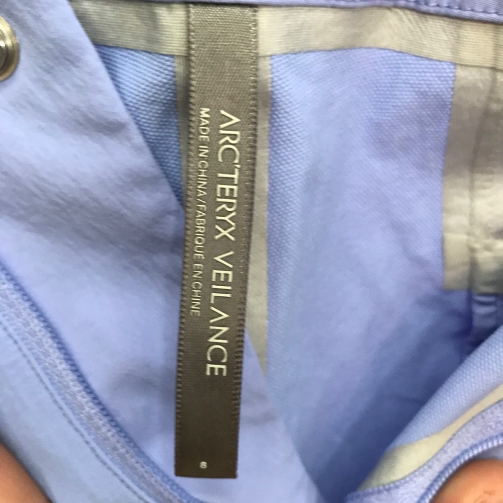 Arc'teryx Womens Veilance Cella Pants Size 8 Aerial Blue Pockets Nylon Blend - Picture 6 of 9